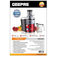 Geepas Centrifugal Juice Extractor - GJE5437, Multi Color