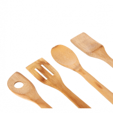 Delcasa DC1375 4Pcs Wooden Kitchen Tools Set