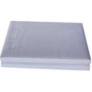 100% 6x6 Cotton Fitted Bedsheets, & 4 Pillow Covers - White