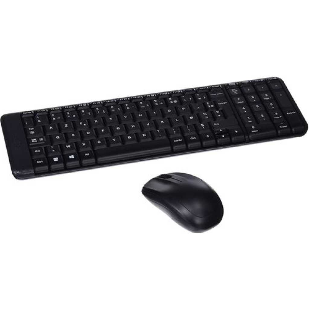 Logitech MK220 Wireless Keyboard & Mouse Combo - Black