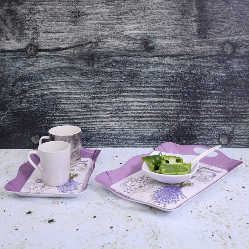 Delcasa DC1647 2Pcs Melamine Tray set 12"+15"