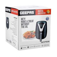 Geepas 3.5L Digital Air Fryer (GAF37501, Black) Oil Free