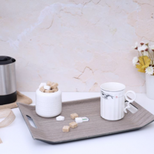 Royalford RF9221 37 x 28CM Wooden Finish Serving Tray – Brown Serving Trays TilyExpress