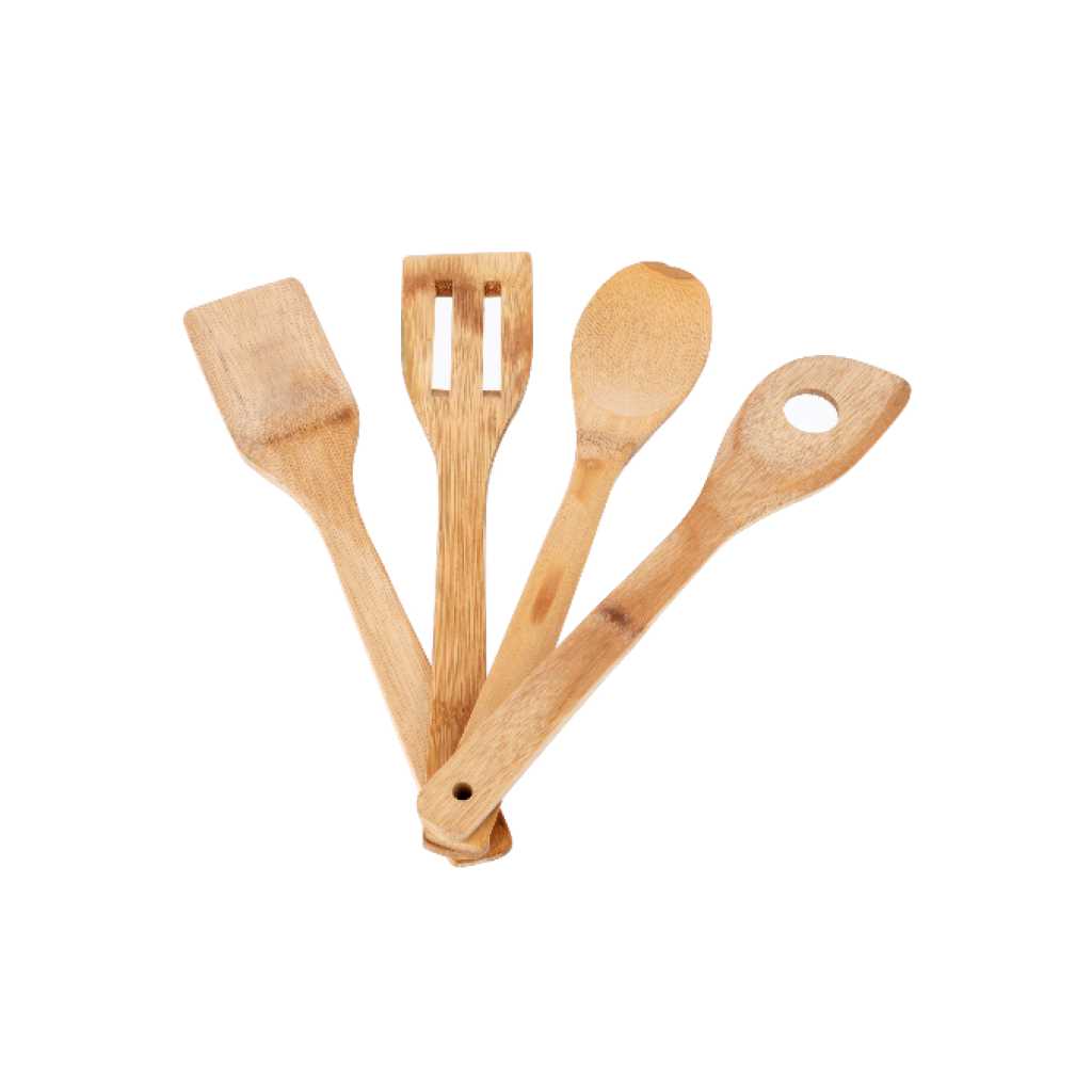 Delcasa DC1375 4Pcs Wooden Kitchen Tools Set