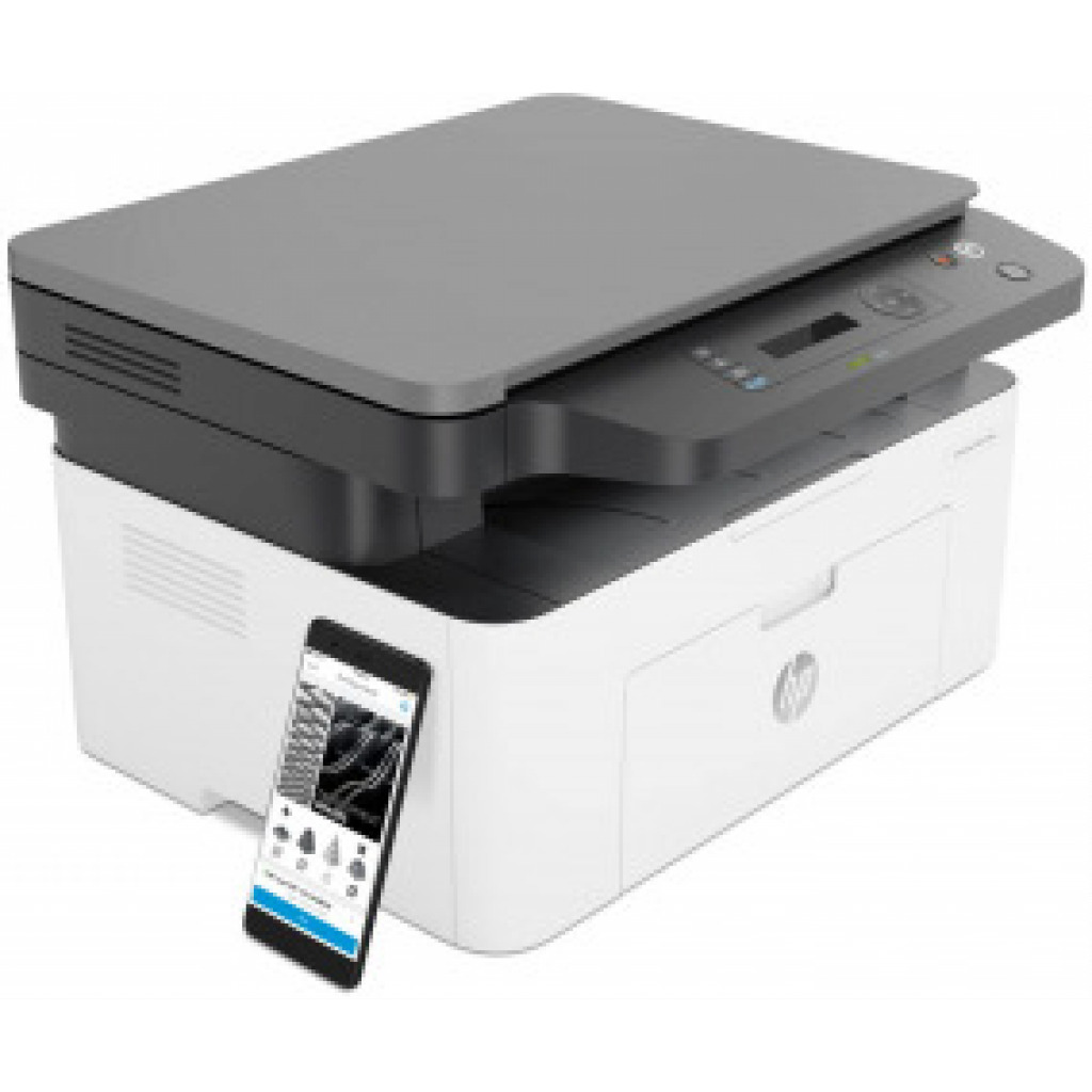 HP 135W Printer, Multifunction All in One Laser Printer - White