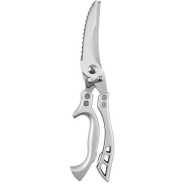 Professional Steel Poultry Kitchen Scissors For Chicken, Fish Meat, BBQ-Silver.