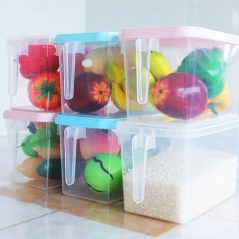 Fridge Storage Organizer Container Bin Box, Pink Food Savers & Storage Containers TilyExpress 9
