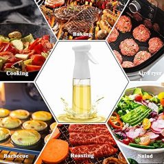 200ml Glass Cooking Vinegar Oil Sprayer Dispenser Bottle -Colorless