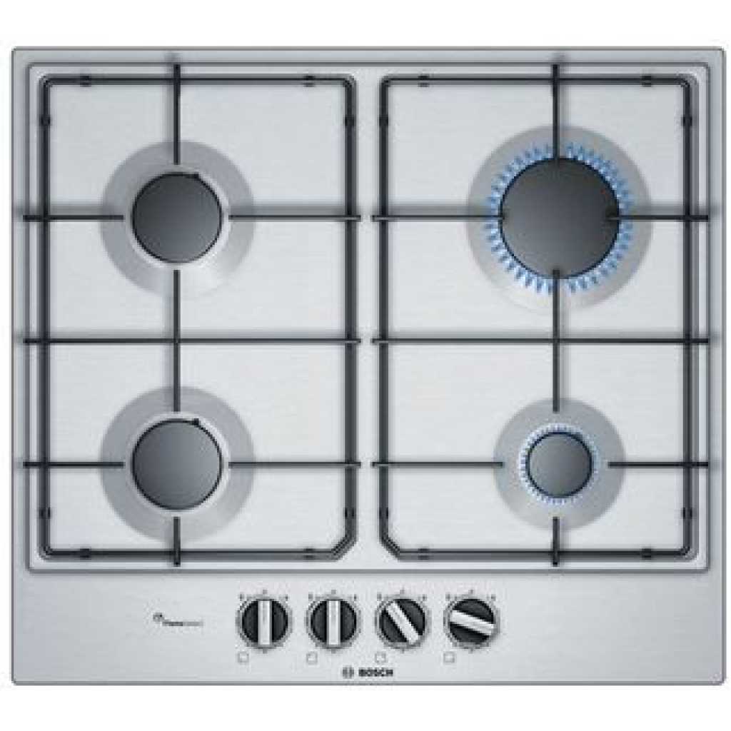 Bosch PCP6A5B80 4 Burner Gas Hob - Silver