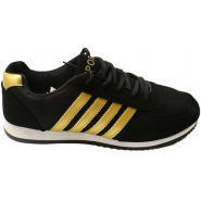 Men’s Sport Sneakers – Gold, Black Men's Fashion Sneakers TilyExpress 2