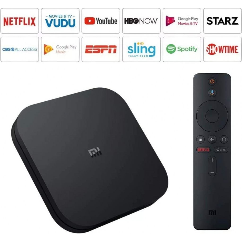 XIAOMI Mi Box S - 4K Android TV Box - Streaming Media Player with Google Assistant - Chromecast built-in