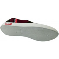 Men's Slip-On Plimsolls - Brown, White