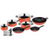 Tefal Simply Chef 15 piece Cookware Set Orange B092SE85