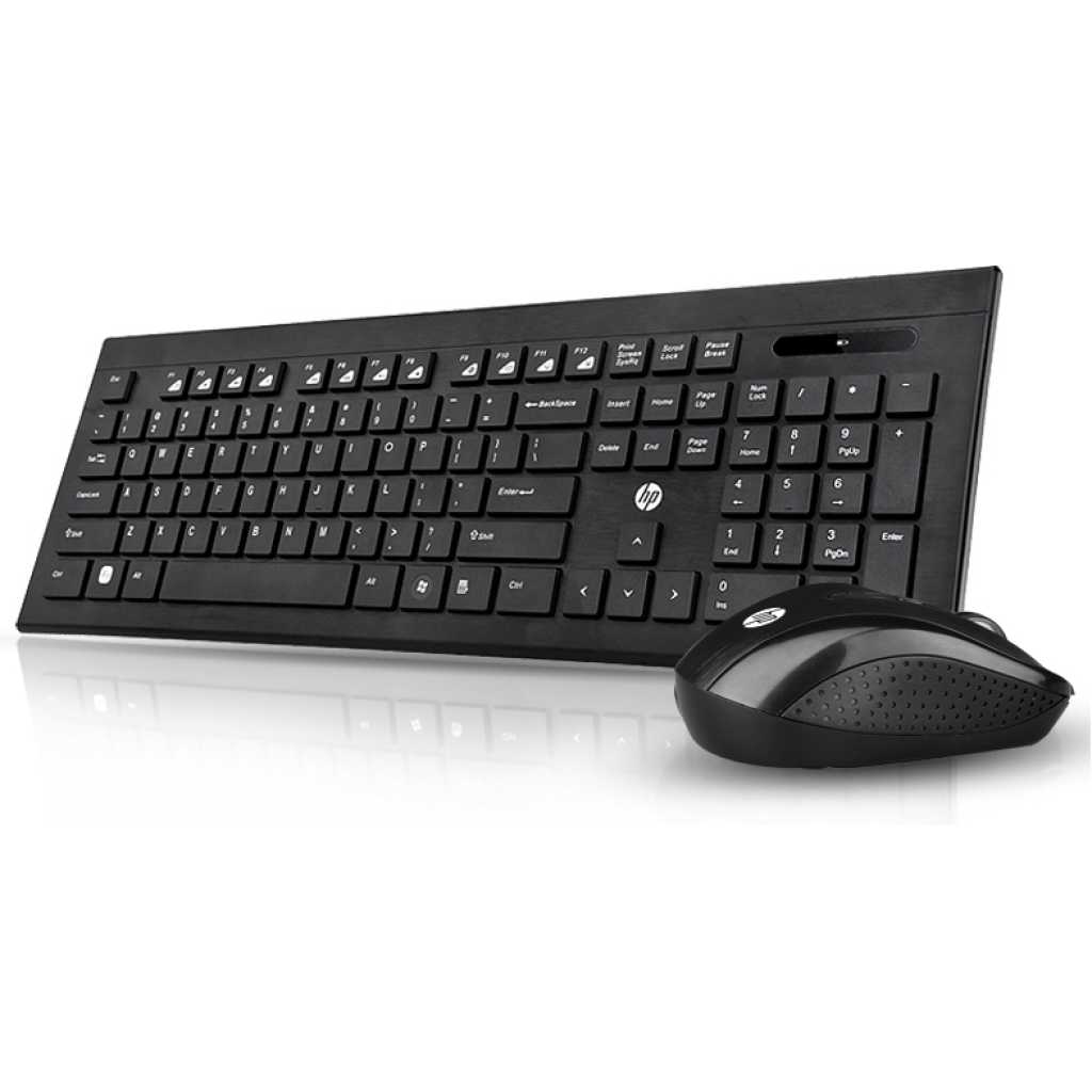 Hp Wireless Elite Keyboard & Mouse (with USB Wireless Nano Receiver) - Black