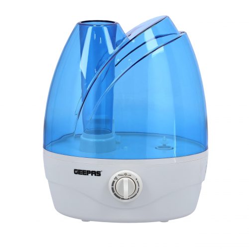 Geepas GUH2484 Ultrasonic Air Humidifier 2.6L, 9 hours - Blue