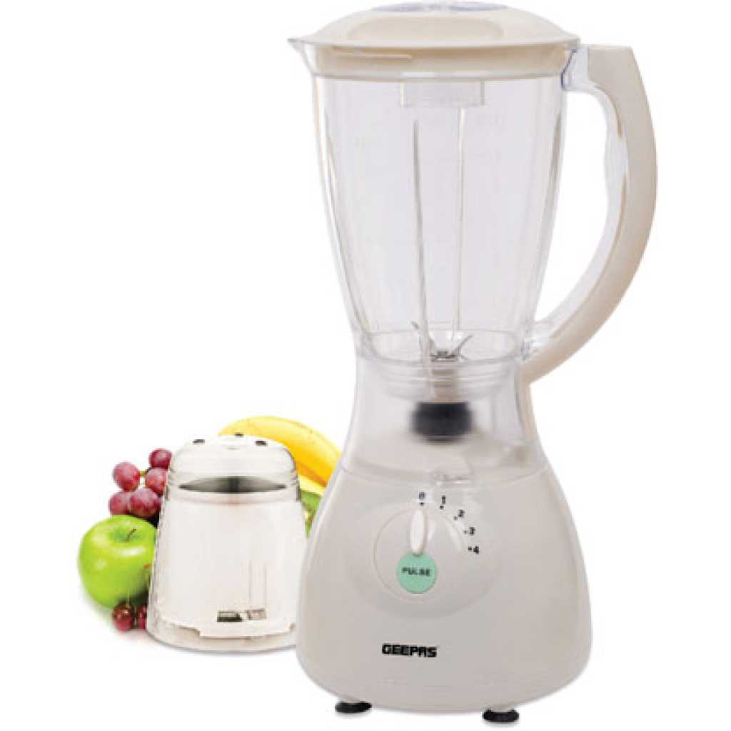 Geepas 2 In 1 Countertop Blender GSB5484 400 W - White