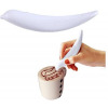 Electric Latte Coffee Spice Pen, Cake Decoration Carving Pen- White
