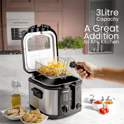 Geepas 3 ltrs Deep Fryer, GDF36014, 2 Years Warranty