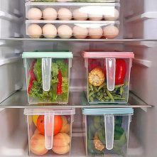 Fridge Storage Organizer Container Bin Box, Pink Food Savers & Storage Containers TilyExpress