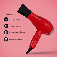 Geepas Red Hair Dryer, GH8078