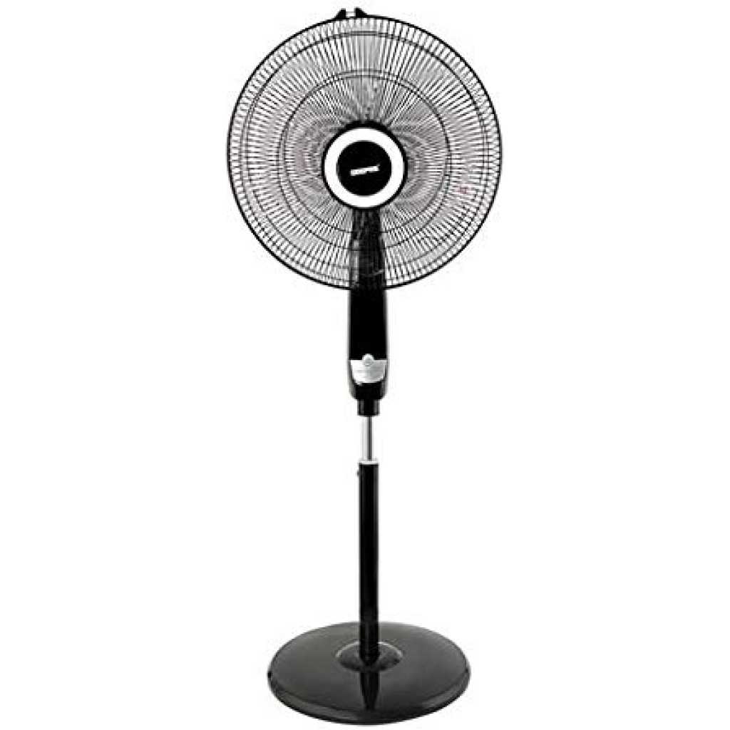 Geepas Stand Fan With Remote Control, Black - Gf9489