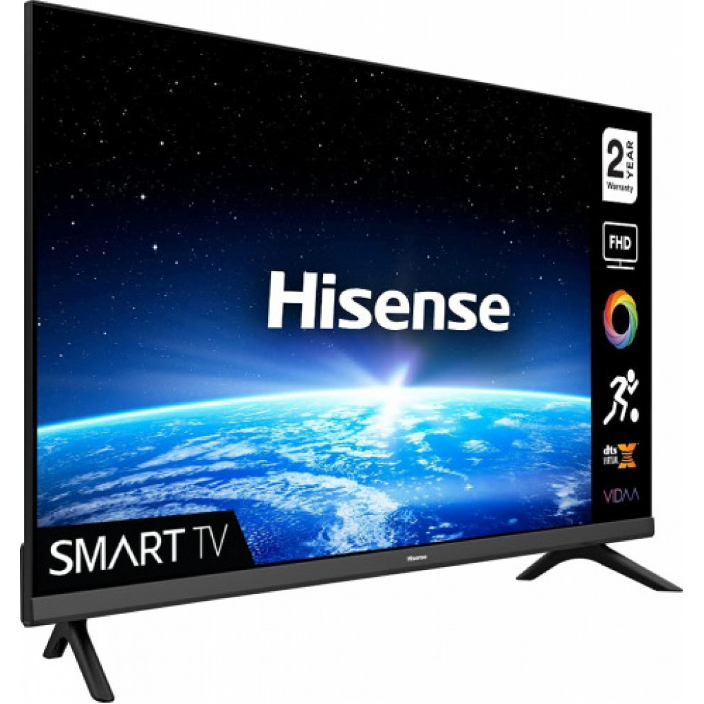 Hisense 40-inch Smart Full HD VIDAA TV, With Built-in WiFi, Chromecast, and Free-to-air Receiver