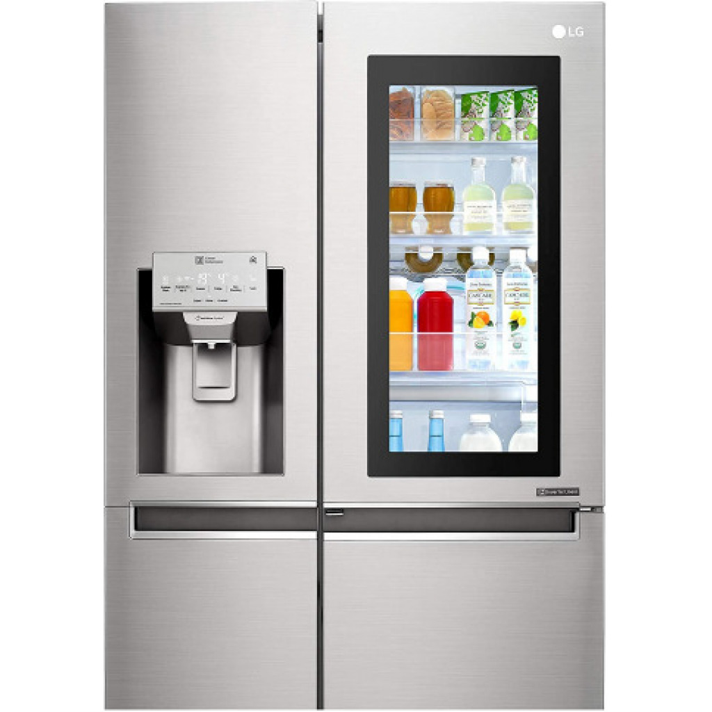 LG 668 L InstaView Door-in-Door Wi-Fi Inverter Side-by-Side Refrigerator (GC-X247CSAV, Noble Steel)