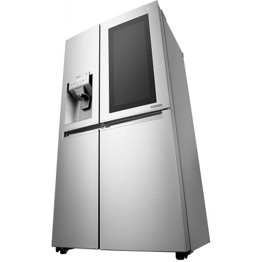 LG 668 L InstaView Door-in-Door Wi-Fi Inverter Side-by-Side Refrigerator (GC-X247CSAV, Noble Steel)