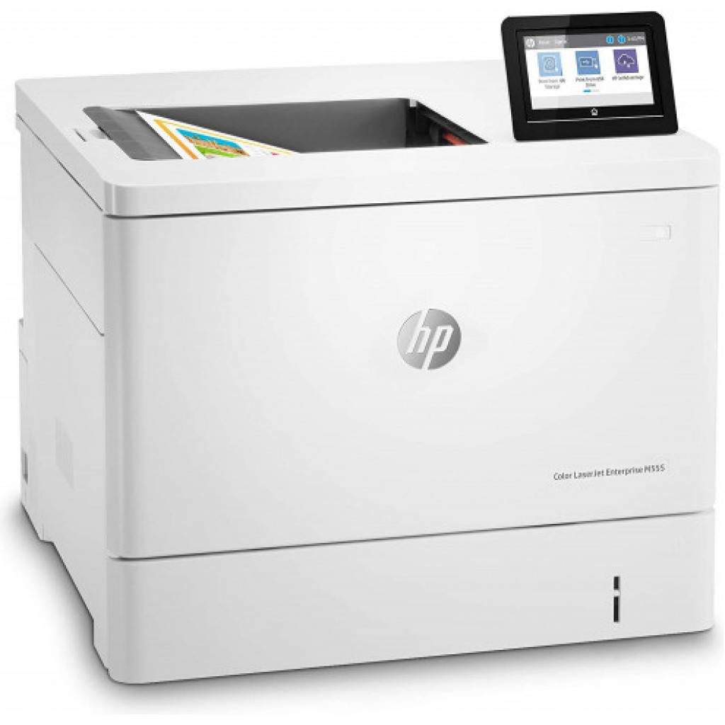 HP Color LaserJet Enterprise M555dn Duplex Printer (7ZU78A) - White