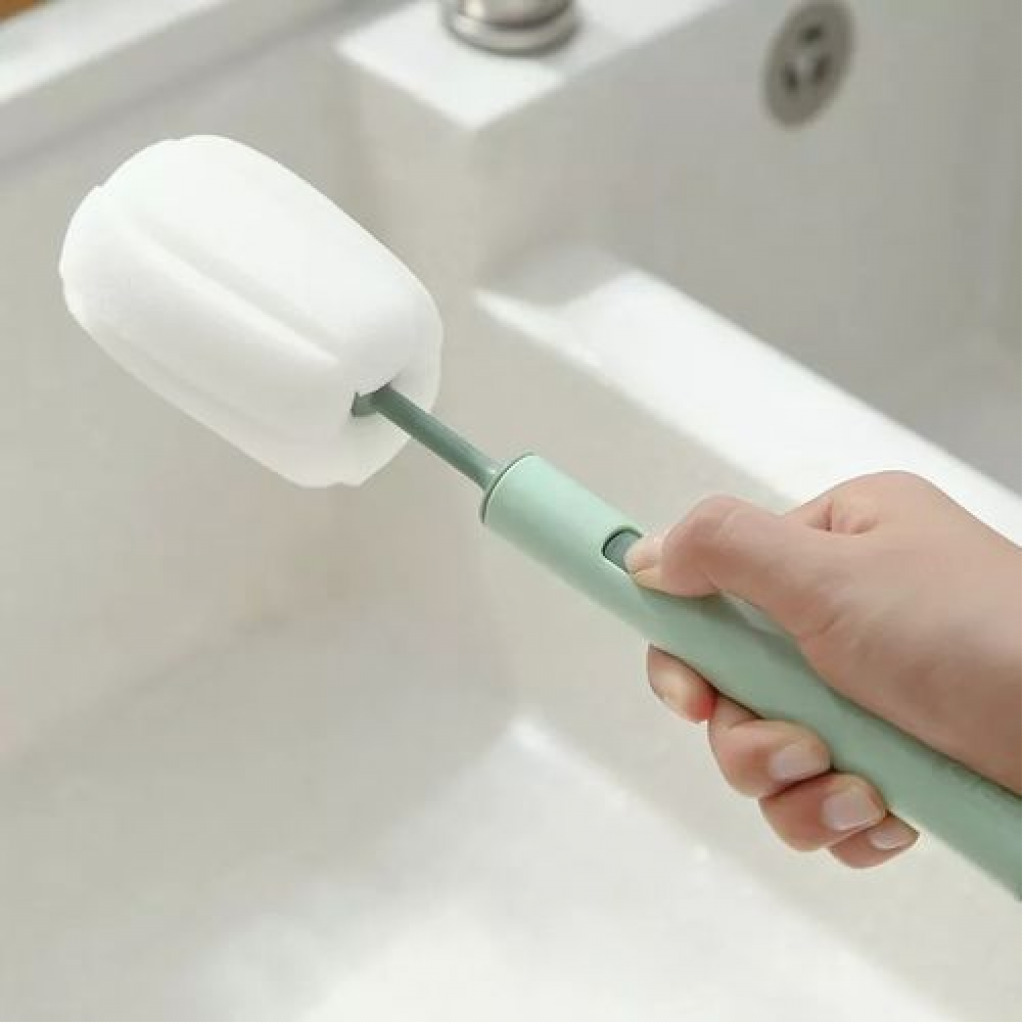 2 Pc Sponge Cleaning Dish Bottle Glass Cup Scrubber Brush- Multi-colour. Kitchen Tools & Accessories TilyExpress 3