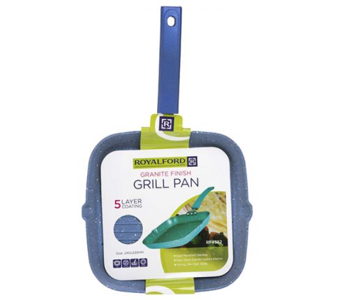 Royalford RF8382 26cm Extra Grill Pan - Blue