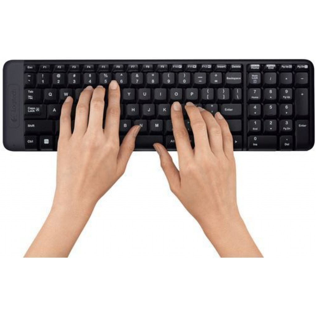 Logitech MK220 Wireless Keyboard & Mouse Combo - Black