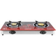 Geepas GK5602 Tempered Glass Double Burner Gas Cooker