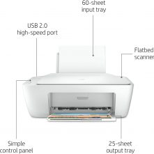 HP DeskJet 2320 Printer, All-in-One Multifunction All In One Colour Printer (Print, Scan, Photocopy) – White Colour Printers TilyExpress