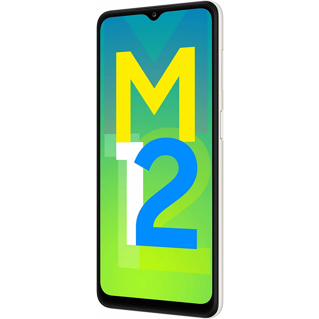 Samsung Galaxy M12 (White,4GB RAM, 64GB Storage) 6000 mAh with 8nm Processor | True 48 MP Quad Camera | 90Hz Refresh Rate