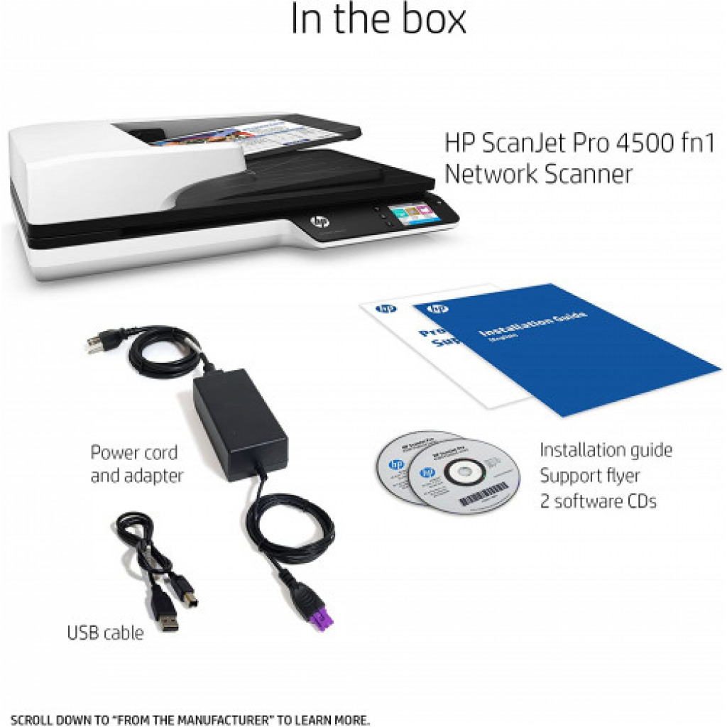 HP ScanJet Pro 4500 fn1 Network Scanner (L2749A)