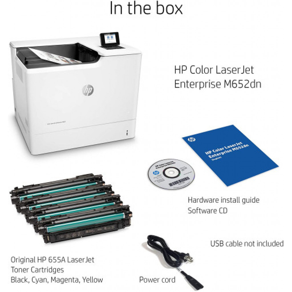 HP Color LaserJet Enterprise M652dn Printer with Duplex Printing (J7Z99A)