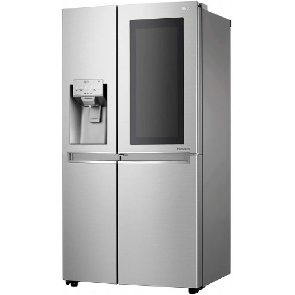 LG 668 L InstaView Door-in-Door Wi-Fi Inverter Side-by-Side Refrigerator (GC-X247CSAV, Noble Steel)