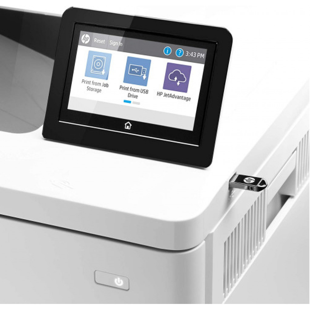 HP Color LaserJet Enterprise M555dn Duplex Printer (7ZU78A) - White