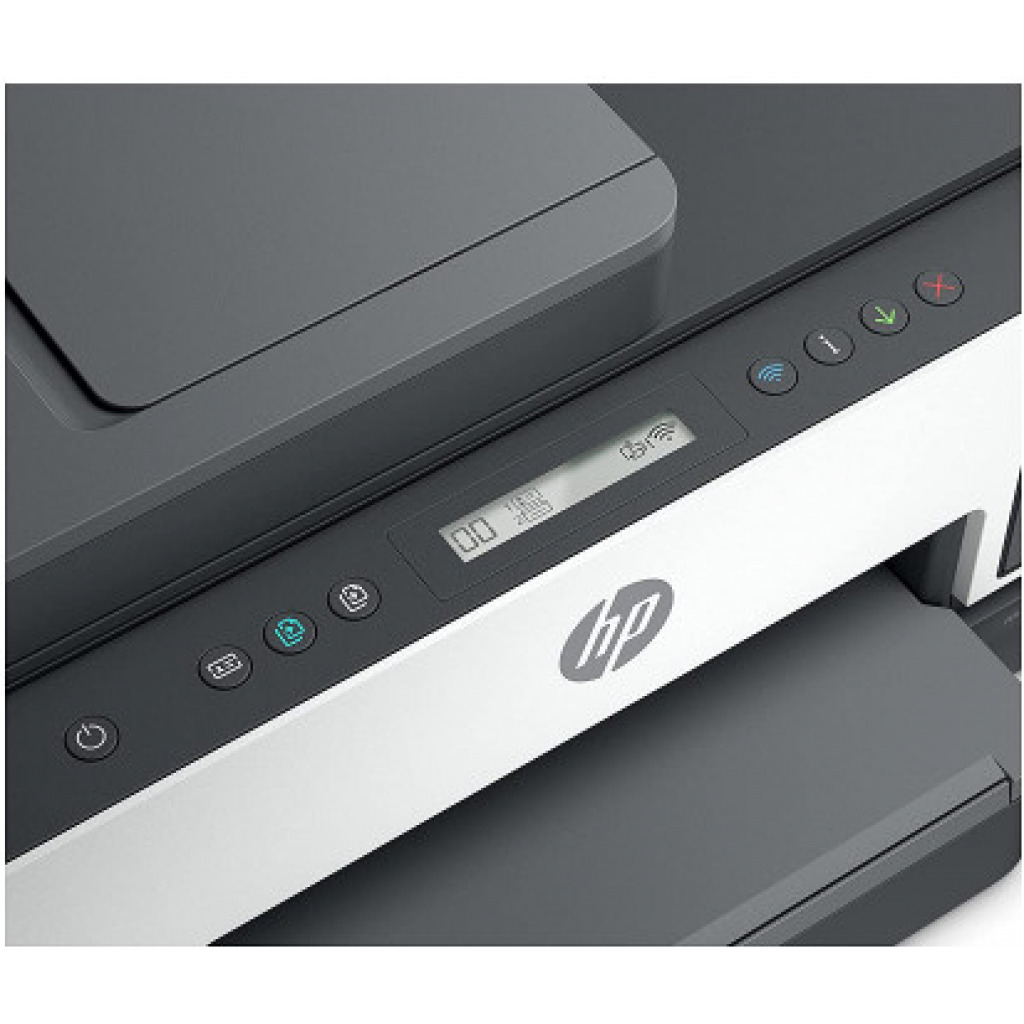 HP Smart 750 WiFi Duplex Printer with Smart-Guided Button, Print, Scan, Copy, Wireless - Black/White