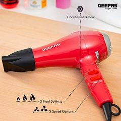 Geepas Red Hair Dryer, GH8078