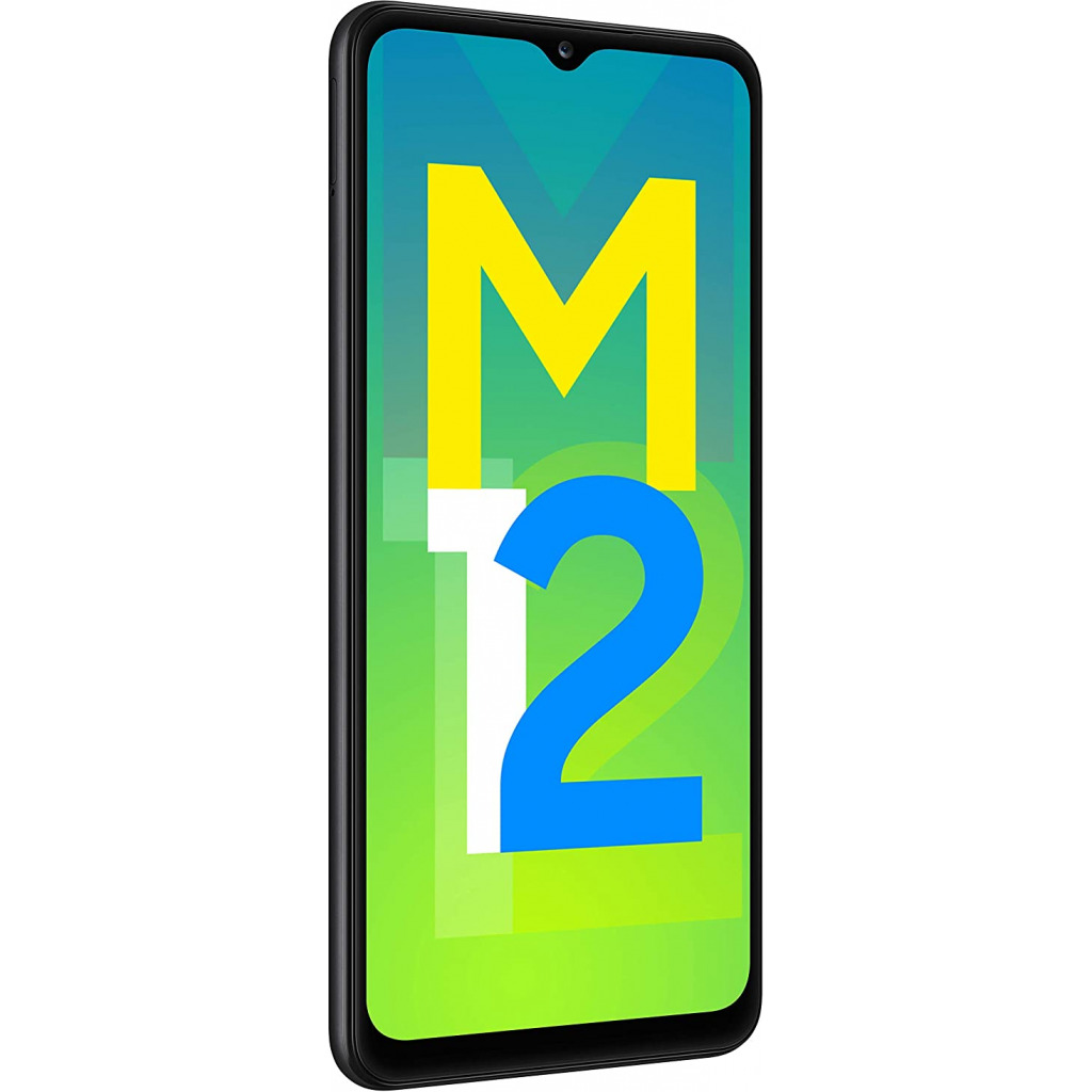 Samsung Galaxy M12 (6GB RAM, 128GB Storage, 6.5", 48MP, 6000mAH) - Black