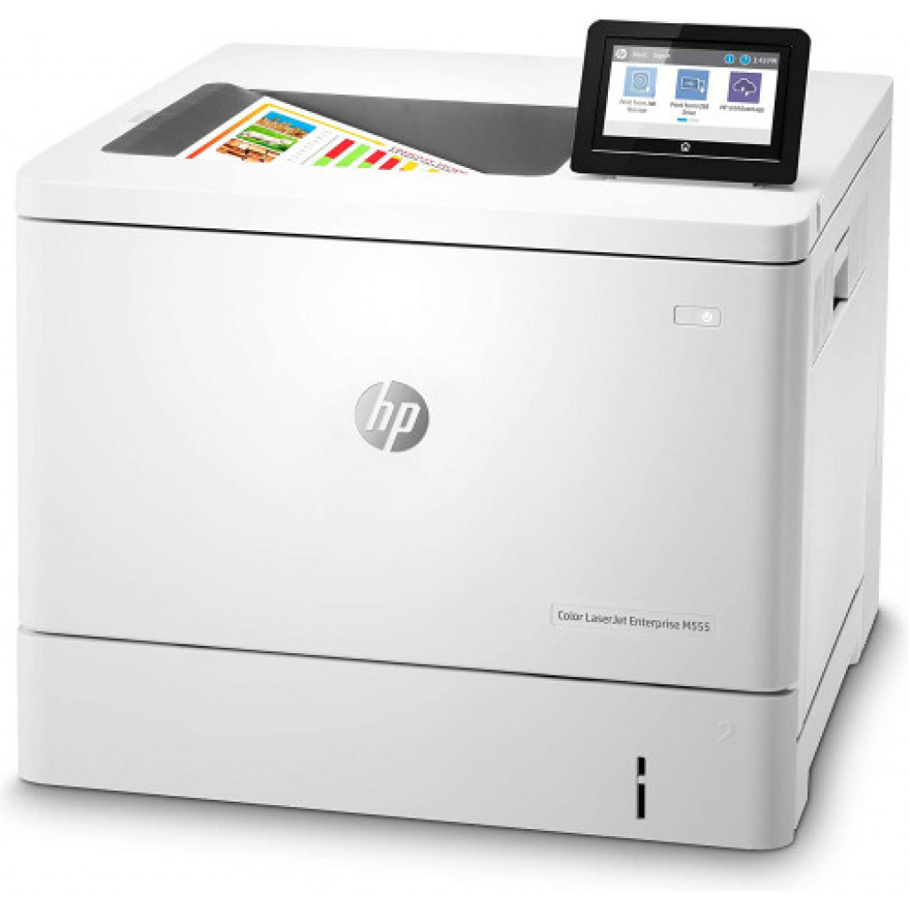 HP Color LaserJet Enterprise M555dn Duplex Printer (7ZU78A) - White