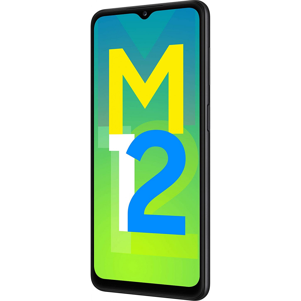 Samsung Galaxy M12 (6GB RAM, 128GB Storage, 6.5", 48MP, 6000mAH) - Black