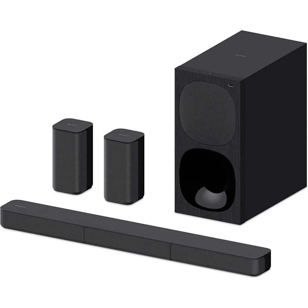 Sony HTS-20R Real 5.1ch Dolby Digital Soundbar for TV with subwoofer and Compact Rear Speakers, 5.1ch Home Theatre System (400W,Bluetooth & USB Connectivity, HDMI & Optical connectivity)