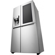 LG 668 L InstaView Door-in-Door Wi-Fi Inverter Side-by-Side Refrigerator (GC-X247CSAV, Noble Steel) LG Fridges TilyExpress