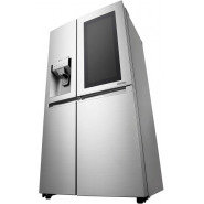 LG 668 L InstaView Door-in-Door Wi-Fi Inverter Side-by-Side Refrigerator (GC-X247CSAV, Noble Steel)