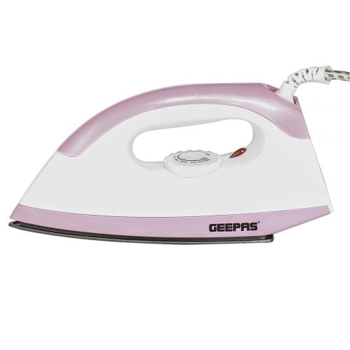 Geepas Dry Iron, GDI7782 1200W- White/pink