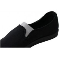 Men’s Slip-On Plimsolls – Black Men's Loafers & Slip-Ons TilyExpress 4