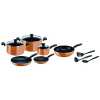 Tefal B168A574 15Pieces New Prima Cooking Set, Orange/Black, Aluminium